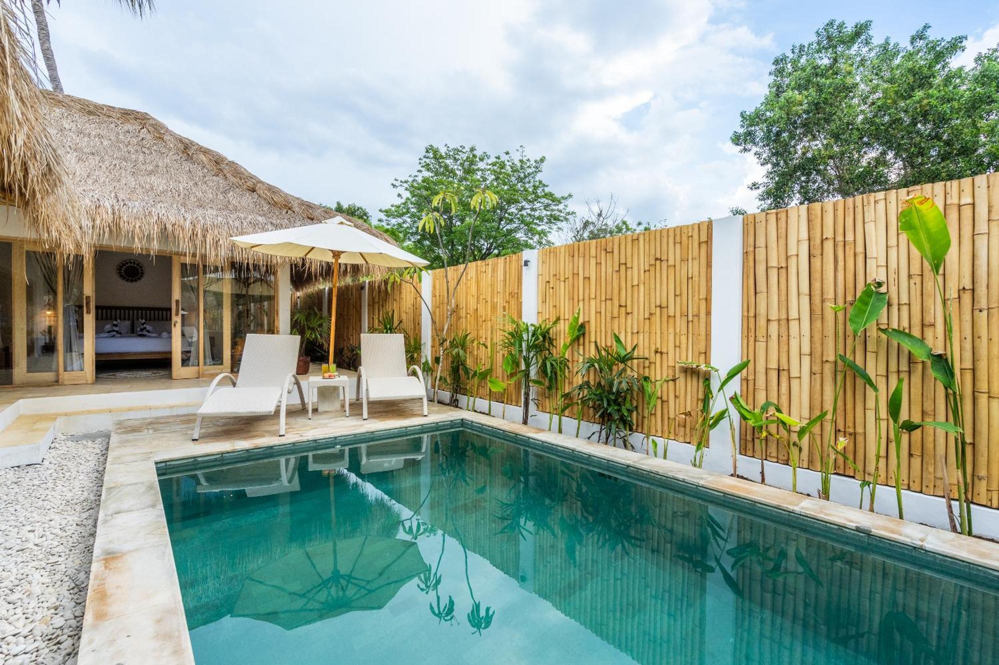 Villa Kelapa Kucing Gili Air Eksteriør billede
