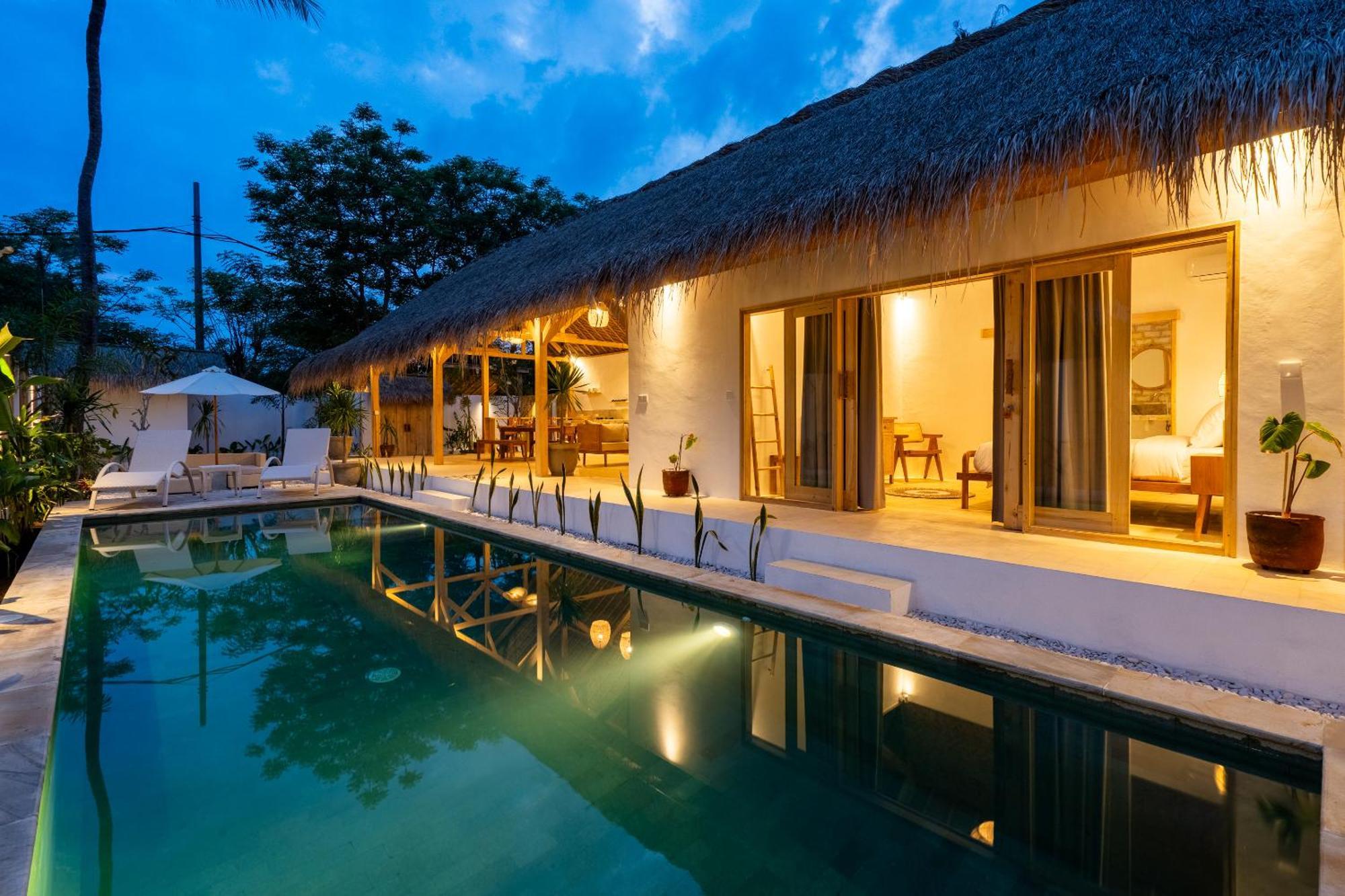 Villa Kelapa Kucing Gili Air Eksteriør billede