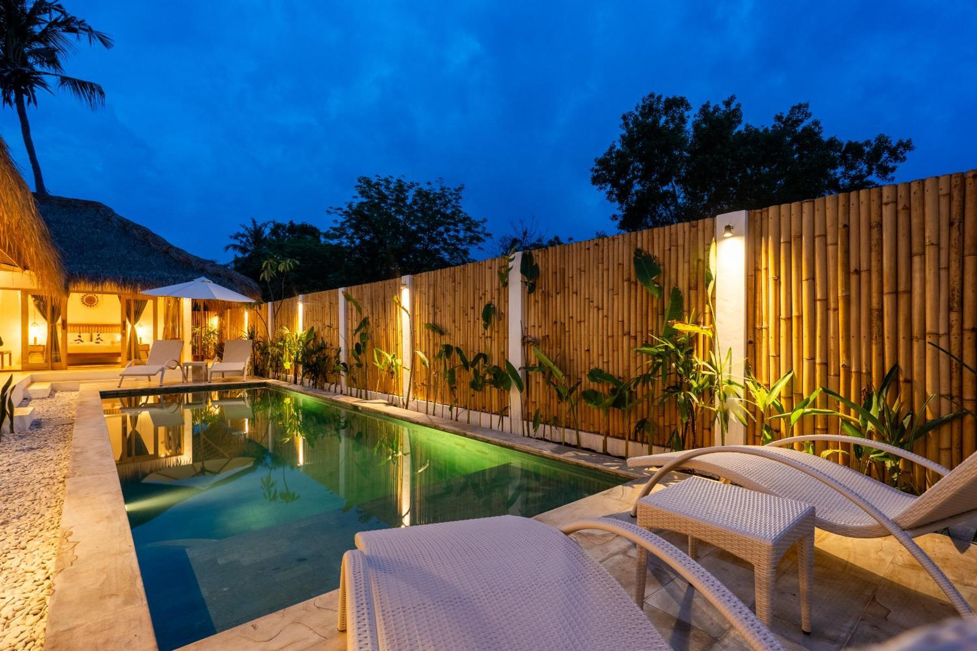 Villa Kelapa Kucing Gili Air Eksteriør billede
